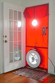 Blower door test